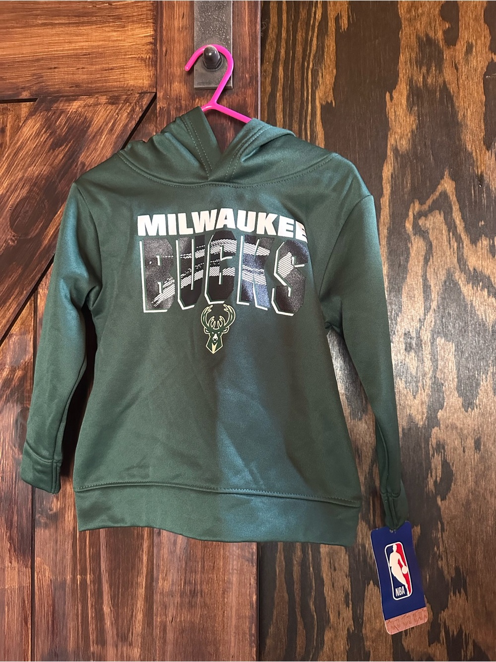 NBA Milwaukee Bucks Green Kids Hoodie